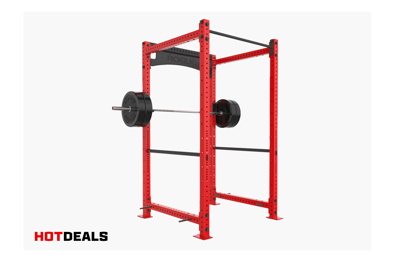 Matte Black November Hot Deals Rogue RML 490C Power Rack 3.0 Rogue Curl Bar Westside Scout Hyper More Rogue Fitness
